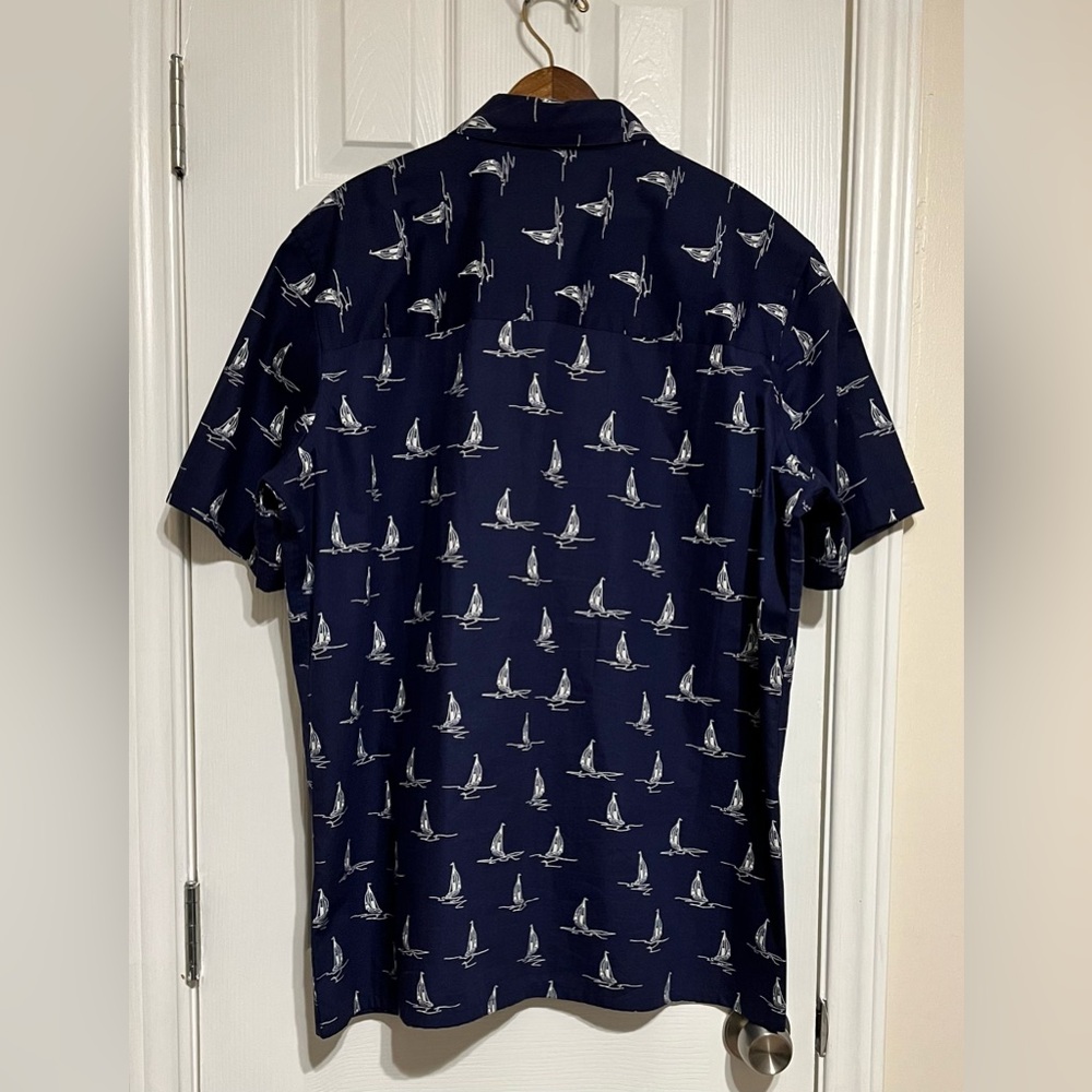 Island Shores Blue Sailing Men's Shirt - Picture 4 of 5